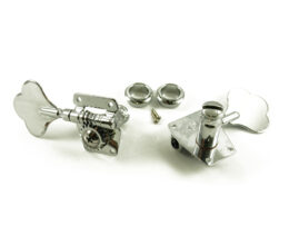 FULL SIZE 4 IN LINE BASS TUNERS CHROME LEFT HAND