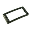 Plastic Humbucker Pickup Mounting Ring - Arched - Black - High