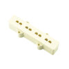 Replacement Pickup Cover For Fender Jazz Bass Neck Position - Open - White (1)