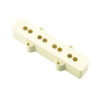 Replacement Pickup Cover For Fender Jazz Bass Bridge Position - Open - White (1)