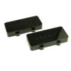 Replacement Pickup Cover Set Of 2 For Fender Jazzmaster Black Open (25 sets)