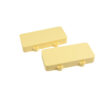 Replacement Pickup Cover Set Of 2 For Fender Jazzmaster Ivory Closed (1 set)