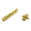 TonePros Replacement ABR-1 Tune-O-Matic Bridge With "G Formula" Saddles Gold