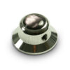 Knobs With Black Acrylic Pearl Inlay - UFO Chrome