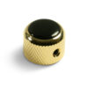 Knobs With Black Inlay - Dome Gold