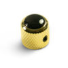 Knobs With Black Inlay - Mini Dome Gold
