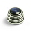 Knobs With Blue Acrylic Pearl Inlay - Ringo Chrome