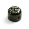Knobs With Cross Inlay - Dome Black