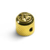 Knobs With Cross Inlay - Mini Dome Gold