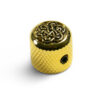 Knobs With Celtic Weave Inlay - Mini Dome Gold
