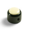 Knobs With Ivory Inlay - Dome Black