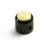 Knobs With Ivory Inlay - Mini Dome Black