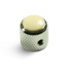 Knobs With Ivory Inlay - Mini Dome Chrome