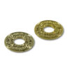 Straplock Ring Set With Aztec Design - Gold