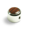 Knobs With Tortoise Inlay - Dome Chrome