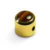 Knobs With Tortoise Inlay - Mini Dome Gold