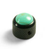 Knobs With Turquoise Inlay - Dome Black