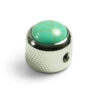 Knobs With Turquoise Inlay - Dome Chrome