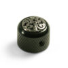 Knobs With Vine Inlay - Dome Black