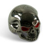 Jumbo Skull Knob I - Bloodshot Pearl Black