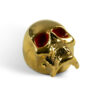 Jumbo Skull Knob II - Bloodshot Gold