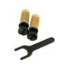 TonePros Metric Thread Locking Tailpiece Stud Set For Epiphone Black