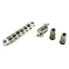 TonePros Metric Tune-O-Matic Bridge With Large Posts And Roller Saddles Chrome