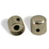 WD Brass Dome Knob Set Of 2 With 1/4 in. Internal Diameter Nickel