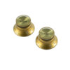 WD Left Hand Bell Knob Set Of 2 Gold With Gold Top  (1 Volume