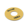 WD Rhythm/Treble Ring Washer For Gibson Toggle Switches Cream With Black Print