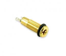 Acoustic Guitar Stereo 1/4in. Endpin Jack Gold