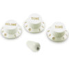 WD Stratocaster/UFO Style Knob and Switch Tip Set Metric White