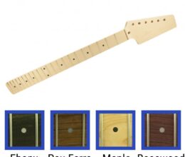 Pre-Drilled Paddle Headstock 22 Fret Neck For Fender Stratocaster 22 Fret Neck Pocket