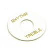 WD Rhythm/Treble Ring Washer For Toggle Switches White With Gold Print