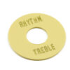 WD Rhythm/Treble Ring Washer For Toggle Switches Cream With Gold Print