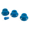 WD Stratocaster/UFO Style Knob Set Blue With Matching Tip