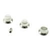 WD Stratocaster/UFO Style Knob Set Chrome With Matching Tip