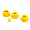 WD Stratocaster/UFO Style Knob Set Yellow With Matching Tip