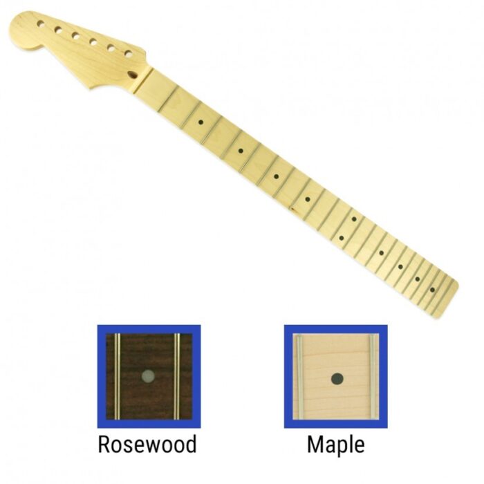 Replacement Left Hand 22 Fret Neck For Stratocaster Modern C