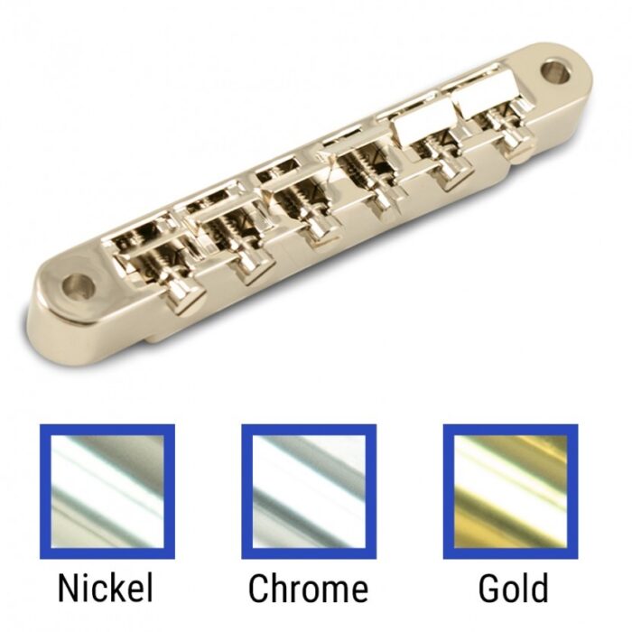 Replacement Non-Wired ABR-1 Tune-O-Matic Bridge With Brass Or Nylon Saddles