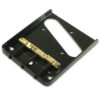 Hybrid Replacement Bridge For Fender American Standard Telecaster Steel With Intonated Brass Saddles - Gloss Black