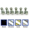 6 In Line Locking Contemporary Diecast Series 2 Pin Tuning Machines With Staggered Posts