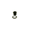 Modern Bolt Bushing To Vintage Push-In Cosmetic Adapter Kit For Vintage Stamped Steel Tuning Machines 1/4 in. Black