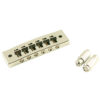 Replacement Steel Harmonica Tune-O-Matic Bridge With Plated Brass Saddles Chrome