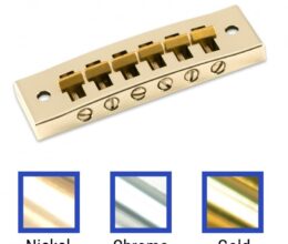Replacement Brass Or Steel Harmonica Tune-O-Matic Bridge With Brass Saddles
