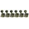 6 In Line Locking Revolution Series F-Mount Tuning Machines With Staggered Posts Nickel