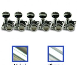 6 In Line Locking Revolution Series F-Mount Tuning Machines With Staggered Posts