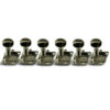 6 In Line Revolution Series F-Mount Tuning Machines With Staggered Posts Nickel