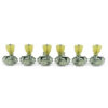 3 Per Side Revolution Series G-Mount Tuning Machines Chrome With Plastic Keystone Button