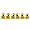 3 Per Side Revolution Series G-Mount Tuning Machines Gold With Metal Keystone Button